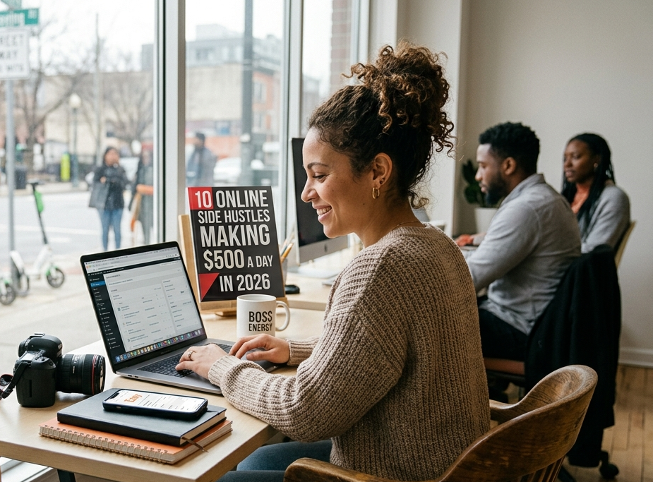 10 Online Side Hustles Making $500 a Day in 2026