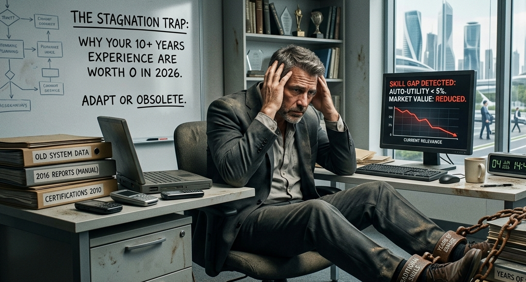 The Stagnation Trap: Why Your 10 Years of Experience Are Worth Nothing in 2026
